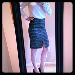 Knee length pencil skirt